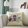 Almohada gruesa de lino de color liso, elegante y lisa, para sofá, sala de estar, coche, oficina, cojín cuadrado de cintura de 50 cm
