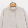 Ins Transfronteriza Europea y Americana 2026 Nueva Moda Elegante Amazon para Mujer al por Mayor Chaqueta de Nylon a Cuadros de Manga Larga con Cuello Alto