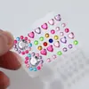 Fabricante Original Personalizado Transfronterizo Amazon Más Vendido Cristal de Amor Piedra Preciosa Maquillaje Pegatinas de Diamante Pegatinas Faciales de Maquillaje