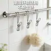 Pinza de Acero Inoxidable para Cocina con Gancho, Pinza a Prueba de Viento para Tendedero con Gancho, Se Puede Colgar, Pinza de Fijación para Baño
