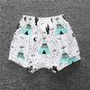 Roupas infantis INS bonito impresso shorts verão respirável calças infantis hot pants baby casual harém calças atacado