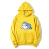 Sudadera con Capucha y Estampado de Tiburón de Dibujos Animados, Forrada de Polar, para Mujer, Otoño e Invierno, Estilo Ins Holgado y Versátil, Chaqueta de Polar de Moda