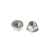 Aço Inoxidável 316 Metal Travante Sextavada Porca com Flange Sextavada Dentada Superfície da Flange Antiderrapante Porca Atacado