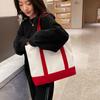 Bolsa de lona transfronteriza, bolsa de lona, bolsa de estudiante, bolsa de compras, bolso de hombro, nuevo bolso de mano, regalo, bolsa de mano de gran capacidad