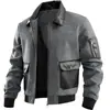 Otoño 2026 Transfronterizo Amazon Chaqueta de Solapa Estilo Americano 3D Casual Retro Ropa de Trabajo para Hombre Europa