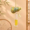 Festival do Meio Outono cultural e criativo, pingente de cabaça com borla de cristal de alta qualidade e brocado Song, decoração suspensa de estilo chinês para trazer sorte para bolsas e interior de carro