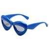 Nuevas gafas de sol Y2G de Han Meng, gafas de fiesta de color caramelo con labios europeos y americanos, gafas de sol unisex con montura grande y personalidad.