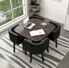 Mesa de Recepção Simples e Combinação de Cadeiras Mesa de Negociação Recepção de Loja Comercial Mesa e Cadeira Mesa Redonda Pequena para Lazer de Escritório