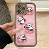 Fofo Panda Adequado para Capa Protetora de iPhone Apple 11/12/13/14Pro/15/16Promax Capa de Celular