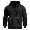 Sudadera deportiva con capucha para hombre, de corte holgado, para otoño e invierno, novedad transfronteriza, chaqueta casual de manga larga con bolsillos