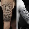 Grande Promoção Adesivos de Tatuagem da Moda para Homens e Mulheres com Flores nos Braços Geisha Sexy Estilo Ins Coreano Estilo Escuro Peito Perna Braço Tatuagem