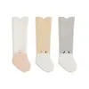 Calcetines de Bebé para Venta al por Menor de Otoño Lindos Dibujos Animados Bloques de Color Hasta la Rodilla Sin Costuras Antibacterianos Calcetines Largos de Algodón para Bebé Recién Nacido