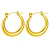 Pendientes Populares de Acero Inoxidable en Internet Europeos y Americanos para Mujer Lujo Ligero Transfronterizos Elegantes Retro Moda Joyería de Acero de Titanio de Gama Alta