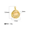 Moda Joker DIY Semiacabado Microincrustado Chapado en Cobre Accesorios de Girasol Accesorios Populares Europeos y Americanos Colgantes de Estrella