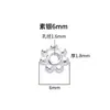 Nuevo Espaciador Pequeño de Plata S925 Dorado Flor de Ciruelo Junta Accesorios de Plata Tailandesa Material para Pulsera Wenwan DIY Accesorios de Joyería
