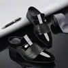 Sapatos Masculinos de Couro Casuais Fechados, Estilo Britânico Formal de Negócios, Bico Fino Brilhante, Transpiráveis, Cruzados na Fronteira 25308