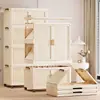 Em Estoque Guarda-Roupa Doméstico Sem Instalação Armário de Armazenamento de Brinquedos para Lanches de Bebê Armário de Armazenamento para Sala de Estar Guarda-Roupa Simples Infantil