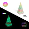 Pirámide Giratoria de Impresión 3D, Juguete Educativo de Estructura Tridimensional en Espiral, Adorno para la Punta del Dedo, Juguete de Remolino Bicolor