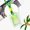 Cubierta de tarjeta de personaje de PS transparente estilo ins con tapa deslizante titular de tarjeta de identificación escolar para estudiantes cubierta protectora para tarjeta IC de control de acceso fabricante de comercio exterior