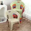Silla de Comedor Doméstica Gruesa y Moderna Silla con Respaldo de Plástico Sillón Interior Puesto de Comida Silla de Mesa de Comedor Taburete para Cambiarse los Zapatos de Exterior