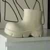 Botas de Lluvia de Color Sólido Moda Sandalias Dopamina de Punta Cerrada 2025 Nuevo Verano Suela Suave Calzado Trendy para Exteriores y Playa