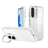 Soporte de Marco Metálico Funda para Teléfono Móvil Aplicable Transfronterizo Samsung A36/A56 Funda Transparente para Teléfono Móvil TPU+PC Funda Anti-Caídas