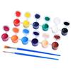 Kit de pigmento acrílico infantil 12 cores 6 unidas estudantes pintura artística boneca de gesso pintada tira de tinta em estoque