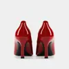 Tacones Cuadrados con Hebilla Rv Modelo Nuevo 2026 Zapatos de Piel de Oveja para Mujer con Punta Cuadrada Estilo Profesional Hebilla Cuadrada Tacón de Aguja Boca Baja Rojo