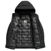Chaqueta de plumón para hombre 2026 Invierno, Con capucha, Forro desmontable, Multifuncional para hombres de mediana edad de negocios, Abrigo cálido casual para exteriores