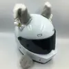 Decoração Personalizada de Capacete com Orelhas de Gato, Acessório de Capacete da Moda para Motociclistas, Usuários de Veículos Elétricos e Modificação de Capacetes de Esqui