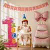 Decoração de Cena de Aniversário Temática Peppa Pig para Meninos e Meninas Montagem de Atmosfera para Festa ao Ar Livre no Gramado com Painel Digital de KT