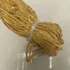 Cinta pequeña curva de doble color seda dorada y plateada de 5 mm para accesorios de ropa, ribete para equipaje, bricolaje, pequeña cinta ondulada Gran Muralla