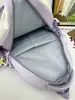 Mochila Casual Estilo College Refrescante com Bloqueio de Cores Azul e Branco Sal Marinho para Alunos do 3º ao 6º Ano para Aula, Viagem e Armazenamento