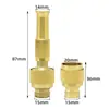 Conector de grifo aleación de aluminio 4 puntos conector para pistola rociadora manguera de alta presión manguera conectando rociador boquilla recta potenciador