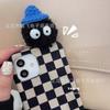 Llavero pequeño de bola de carbón, colgante de peluche, diseño de Thousand y Chihiro Girl, bonito bolso escolar, muñeca de dibujos animados colgante, pequeño regalo.