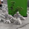 Rodajas de Piedra Natural Ola de Nieve para Rocalla, Paisajismo de Jardín Seco, Piedras Cortadas para Paisaje de Patio, Combinación de Piedras para Decoración de Jardín