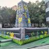 Red inflable de escalada en roca a gran escala para uso comercial, equipo de diversión rojo, plaza de centro comercial, puestos en lugares escénicos, artefacto para el desarrollo físico infantil
