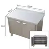 Gabinete de Acero Inoxidable para Fregadero de Cocina, Gabinete con Fregadero, Gabinete con Encimera Integrada, Placa de Cocina, Banco de Trabajo 304