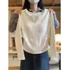 Camiseta de manga larga ajustada para mujer, capa base interior Otoño/Invierno, top corto estilo nuevo Primavera Temprana 2025
