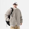 Roupa Exterior de Algodão Personalizada Inverno Fleece Polar Gola Alta Roupa Exterior Algodão Roupa Exterior 2023 Novo Aveludado Espessado Algodão Roupa Exterior Uniforme de Beisebol Masculino
