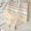 Ropa interior nueva para mujer de algodón puro de color liso y simple, entrepierna de algodón puro, antibacteriana, cómoda, de cintura media, que se ajusta a las caderas, adecuada para niñas y estudiantes, bragas de triángulo