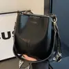 Bolsas Estilo Coreano Versátil Bolso Cubo Diseño Retro de Nicho 2024 Nuevo Correa Ancha para Hombro Bolso Cruzado Bolso para Mujer