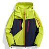 Chaqueta Funcional 3 en 1 para Hombre Estilo Nido de Pájaro para Exteriores, Cortavientos, Impermeable, Ropa de Montañismo con Triple Protección y Logo Termosellado