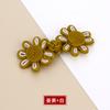 Fivela de placa Flor de oito folhas Botões Cheongsam chineses Estilo chinês Tecido à mão Clássico das mulheres Tops Botões de terno Tang das crianças