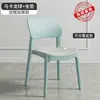 Silla de Plástico para Uso Doméstico, Silla de Comedor Engrosada, Silla de Ocio para Mesa de Comedor, Taburete Comercial Minimalista Moderno para Comedor con Respaldo