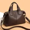 Bolso Transfronterizo para Mujer, Gran Capacidad, Piel Suave, Diseño de Nicho Elegante, Bolso de Hombro, Bolso Boston de Gama Alta para Viajes Diarios