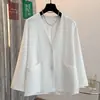 2026 Nuevo Cárdigan de Punto Lavado Suave Liso Pegajoso Ropa de Exterior de Verano