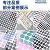 Adesivos PET Epóxi Cristal 3D Adesivos de Natal Desenho Animado Fofo com Glitter Fino Personalização por Imagem/Amostra