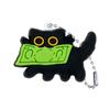 Llavero Colgante de Gato de Dibujos Animados de Goma Suave de PVC Transfronterizo en Stock, Accesorio Colgante de Cadena de Cuentas de Animales Lindos para Mochilas y Botellas de Agua