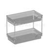 Prateleira de Armazenamento Transparente para Mesa, Caixa de Armazenamento de Cosméticos para Penteadeira, Prateleira de Armazenamento Multifuncional, Prateleira de Temperos, Prateleira Giratória para Feijões